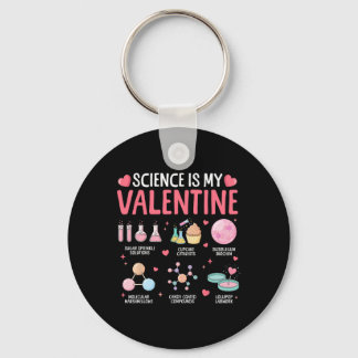 Science Is My Valentine Stem Love Chemistry Hearts Sleutelhanger
