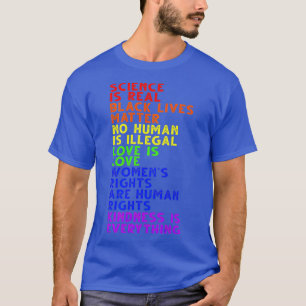 Science is Real Black Lives Matter Pride Month T-shirt