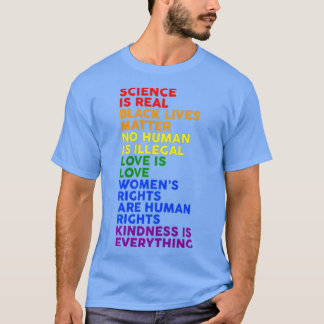 Science is Real Black Lives Matter Pride Month T-shirt