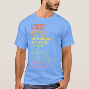 Science is Real Black Lives Matter Pride Month T-shirt