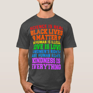 Science is Real Black Lives Matter Pride Month T-shirt