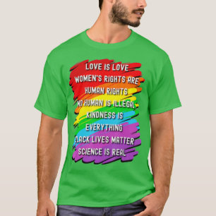Science is Real Black Lives Matter Pride Month T-shirt