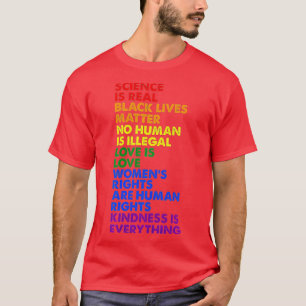 Science is Real Black Lives Matter Pride Month T-shirt
