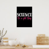 Science - It's a Girl Thing Poster (Keuken)