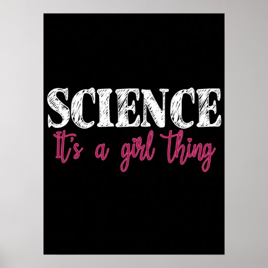 Science - It's a Girl Thing Poster (Voorkant)