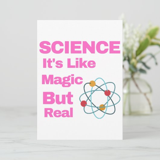 SCIENCE It's Like Magic, But Real Kaart (Staand voorkant)