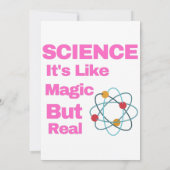 SCIENCE It's Like Magic, But Real Kaart (Achterkant)