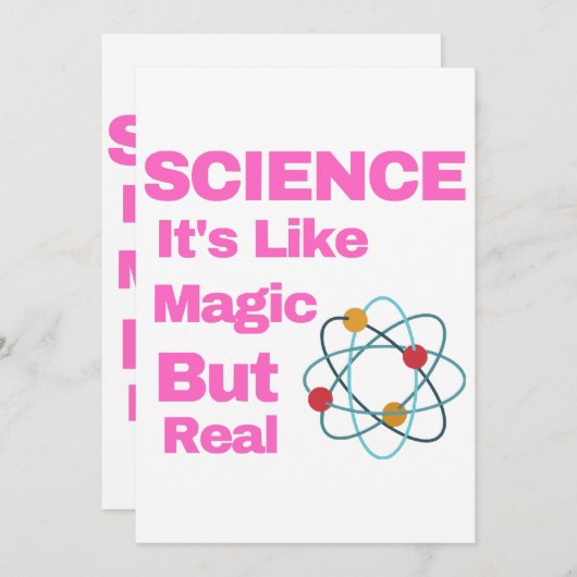 SCIENCE It's Like Magic, But Real Kaart (Voorkant / Achterkant)