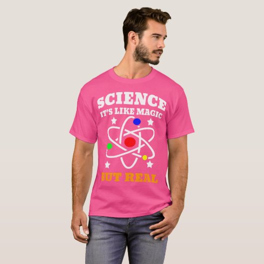 Science Its Like Magic But Real Scientist Kid T-shirt (Voorkant volledig)