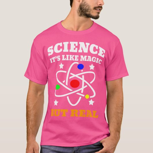 Science Its Like Magic But Real Scientist Kid T-shirt (Voorkant)