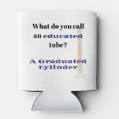 Science Joke Dad Joke Graduated Cylinder Blikjeskoeler (Achterkant)