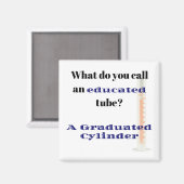 Science Joke Dad Joke Graduated Cylinder Magneet (Voorkant / Achterkant)