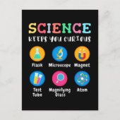 Science keeps you curious briefkaart (Voorkant)