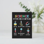 Science keeps you curious briefkaart (Staand voorkant)