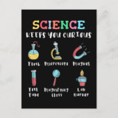 Science keeps you curious briefkaart (Voorkant)