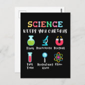 Science keeps you curious briefkaart (Voorkant / Achterkant)