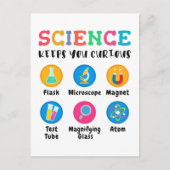 Science keeps you curious briefkaart (Voorkant)