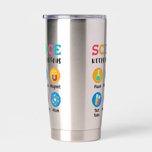 Science keeps you curious geïsoleerde drinkbeker (Rechts)