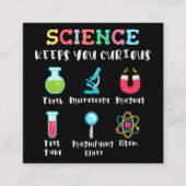 Science keeps you curious informatiekaartje (Voorkant)