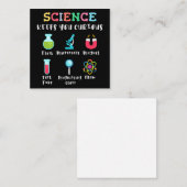 Science keeps you curious informatiekaartje (Voorkant / Achterkant)