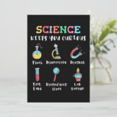 Science keeps you curious kaart (Staand voorkant)