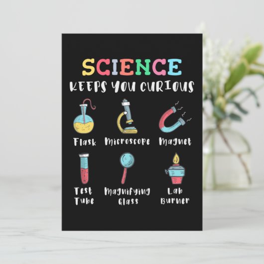 Science keeps you curious kaart (Staand voorkant)