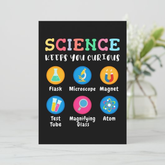 Science keeps you curious kaart (Staand voorkant)