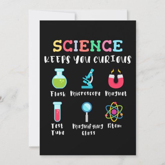 Science keeps you curious kaart (Voorkant)