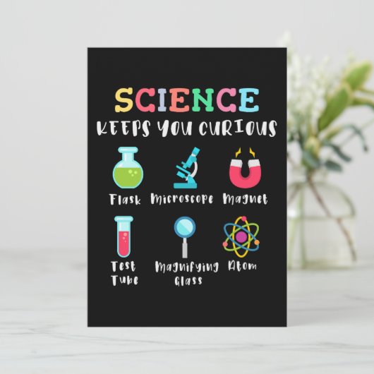 Science keeps you curious kaart (Staand voorkant)