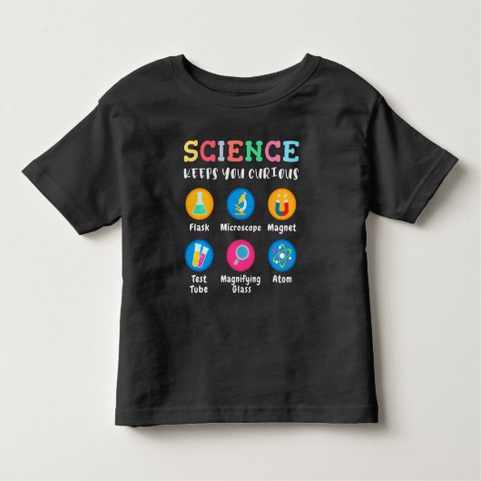 Science keeps you curious kinder shirts (Voorkant)