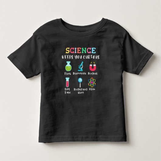 Science keeps you curious kinder shirts (Voorkant)