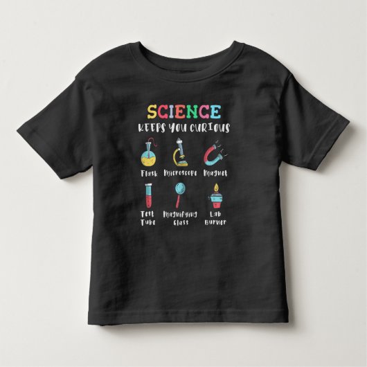 Science keeps you curious kinder shirts (Voorkant)