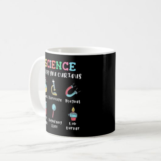 Science keeps you curious koffiemok (Voorkant links)