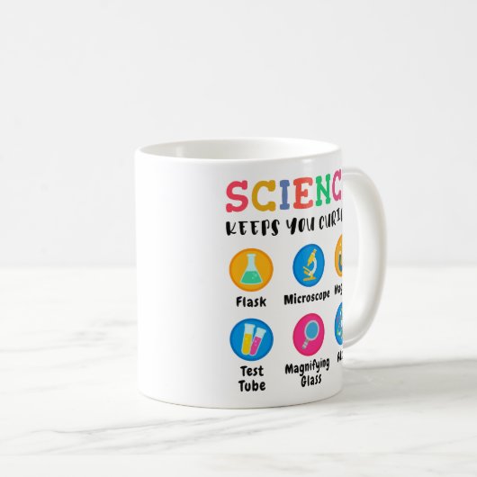 Science keeps you curious koffiemok (Voorkant rechts)