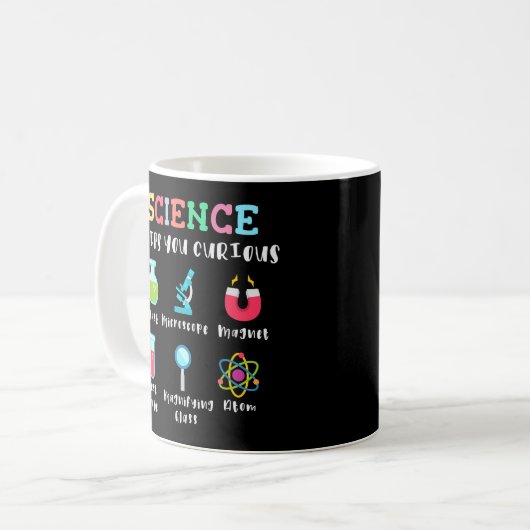 Science keeps you curious koffiemok (Voorkant links)