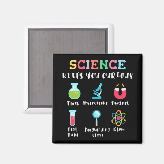 Science keeps you curious magneet (Voorkant / Achterkant)