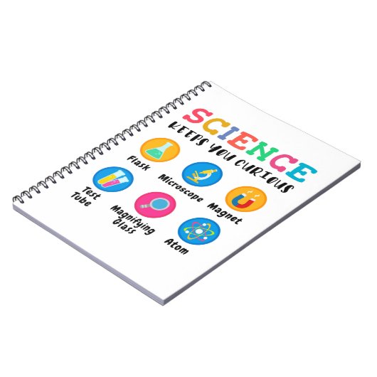 Science keeps you curious notitieboek (Linkerzijde)