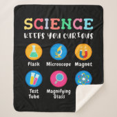 Science keeps you curious sherpa deken (Voorkant)