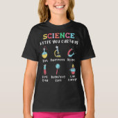Science keeps you curious t-shirt (Voorkant)