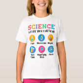 Science keeps you curious t-shirt (Voorkant)
