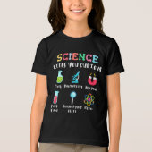 Science keeps you curious Tri-Blend shirt (Voorkant)
