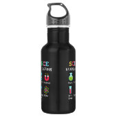 Science keeps you curious waterfles  (Achterkant)