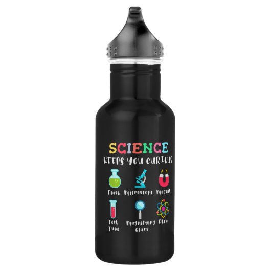 Science keeps you curious waterfles  (Rechts)