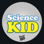 Science kind (set van 20) ronde sticker<br><div class="desc">Toegekend aan een kind dat gewoon geweldige is in de wetenschap.</div>