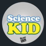 Science kind (set van 20) ronde sticker<br><div class="desc">Toegekend aan een kind dat gewoon geweldige is in de wetenschap.</div>