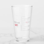 Science Lab Beaker Gepersonaliseerd Drink glas<br><div class="desc">Voor de wetenschappelijke minnaar in je leven. Dit glas is gemaakt om er uit te zien als een stukje laboratoriumglaswerk, met afstuderen voor een bekerglas van 250 ml. U kunt het zelfs met uw initialen of naam personaliseren, enkel zoals u in een laboratorium het plaatsen. Het ontwerp wordt herhaald voor...</div>