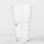 Science Lab Beaker Gepersonaliseerd Drink glas<br><div class="desc">Voor de wetenschappelijke minnaar in je leven. Dit glas is gemaakt om er uit te zien als een stukje laboratoriumglaswerk, met afstuderen voor een bekerglas van 250 ml. U kunt het zelfs met uw initialen of naam personaliseren, enkel zoals u in een laboratorium het plaatsen. Het ontwerp wordt herhaald voor...</div>