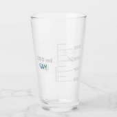 Science Lab Beaker Gepersonaliseerd Drink glas (Achterkant)