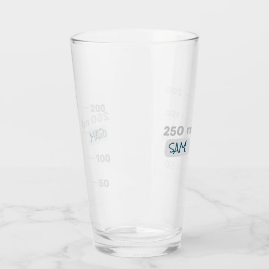 Science Lab Beaker Gepersonaliseerd Drink glas (Links)