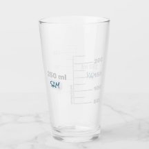 Science Lab Beaker Gepersonaliseerd Drink glas